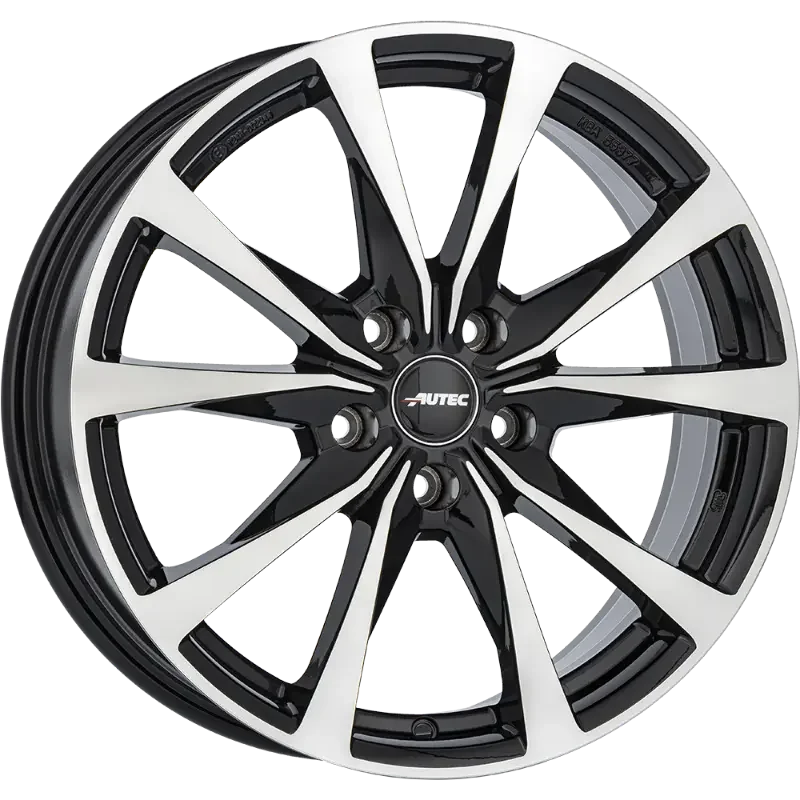 Autec Brixen Black Polished 6,50x16 5x114,30 ET32,00