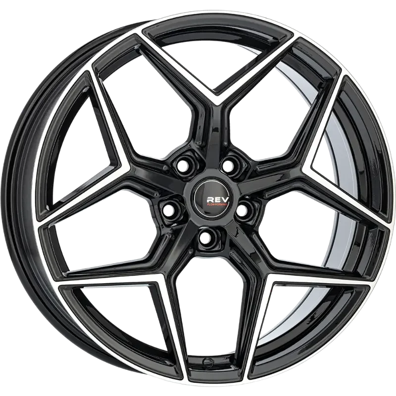 REVATIVO Comet FF Black Polished 8,00x18 5x108,00 ET45,00