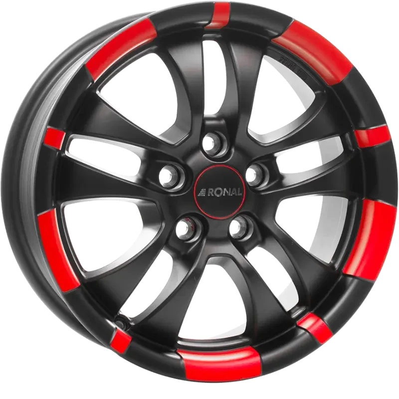 Ronal R59 Jetblack - Red 7,50x17 5x112,00 ET48,00