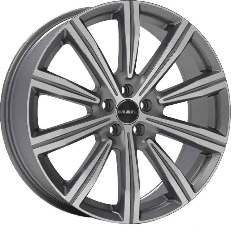 MAK Birmingham Gun Metallic Mirror 8,50x19 5x108,00 ET45,00