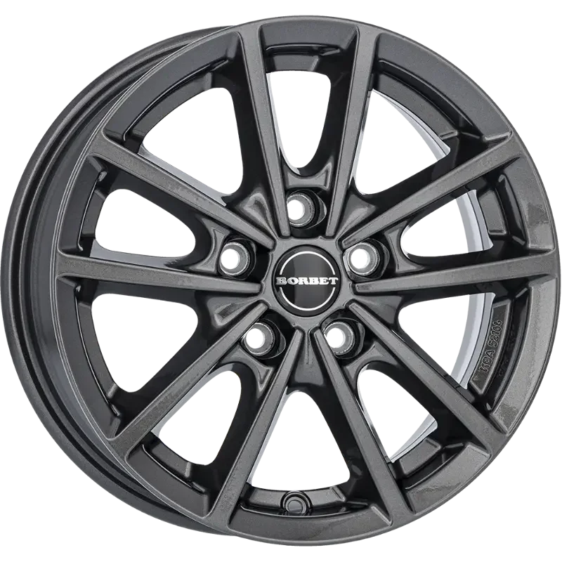 Borbet W anthracite glossy 6,00x15 5x100,00 ET43,00