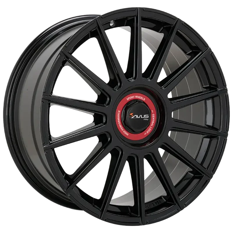 AVUS Racing AC-M09 - Black Red 8,50x19 5x112,00 / 5x120,00 ET35,00