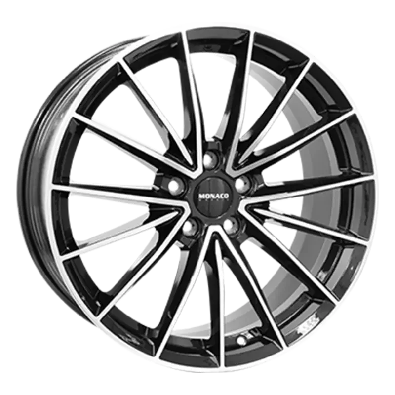 MONACO WHEELS Grand Prix 14 Black Polished 8,00x18 5x112,00 ET45,00