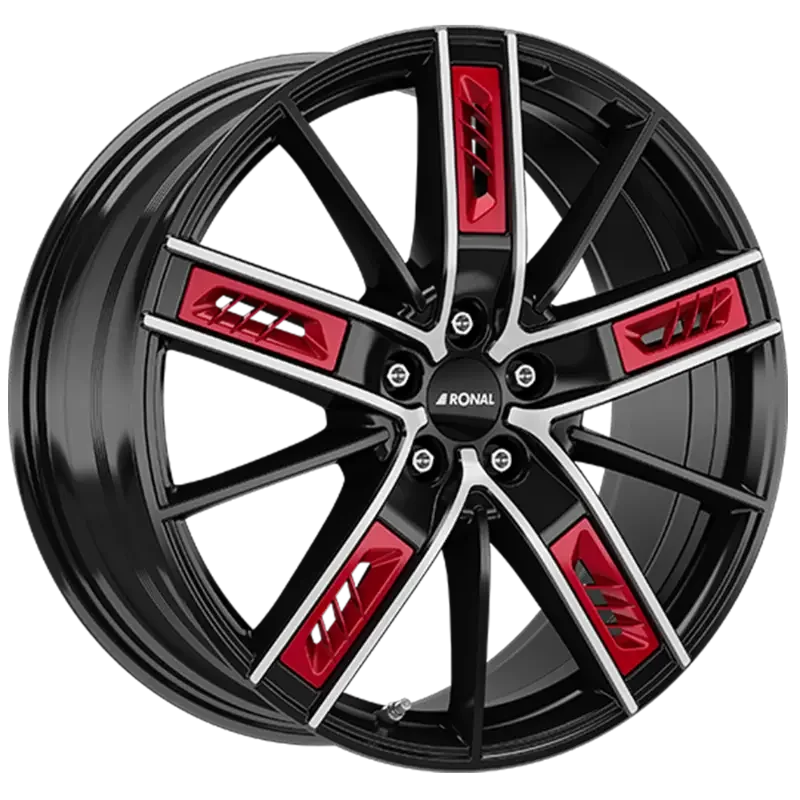 Ronal R67 Jetblack Red Diamond 8,00x18 5x112,00 ET45,00