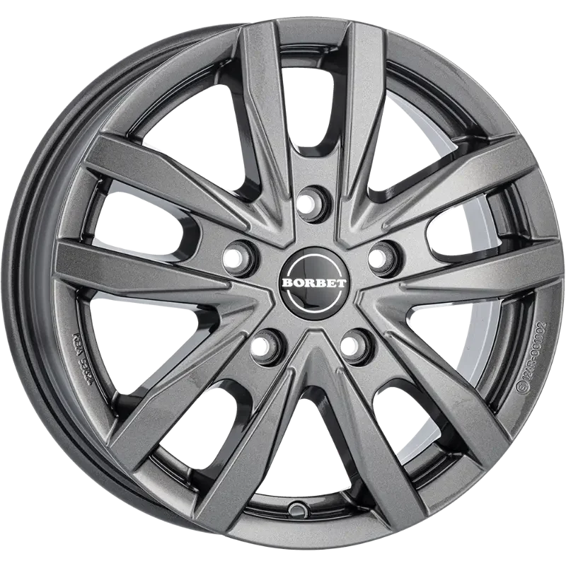 Borbet CW5 grey glossy 6,00x16 5x118,00 ET68,00