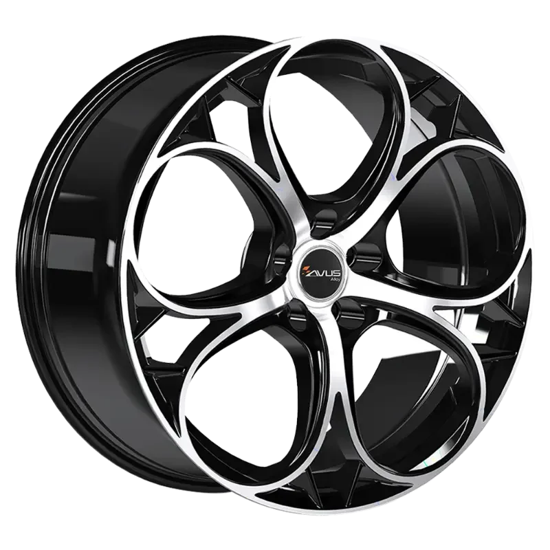 AVUS Racing AC-520 - Black Polished 7,50x17 5x110,00 ET30,00