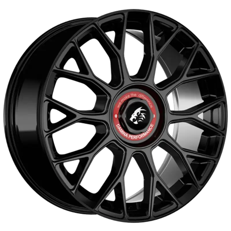 Damina Performance DM10 Black Red 8,00x18 5x112,00 / 5x120,00 ET30,00