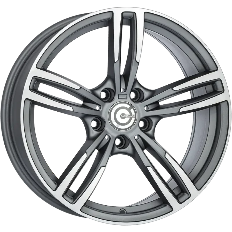 Carbonado Diamond Matt Anthracite Polished 8,00x17 5x120,00 ET33,00