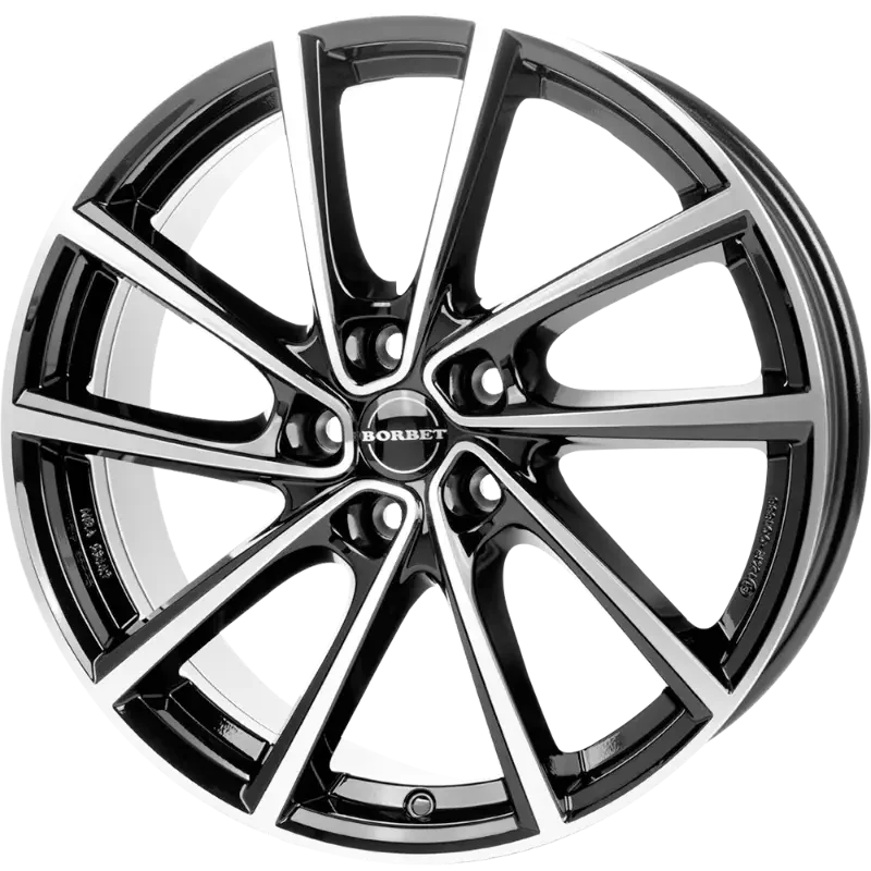 Borbet V black polished 7,00x19 5x112,00 ET43,00