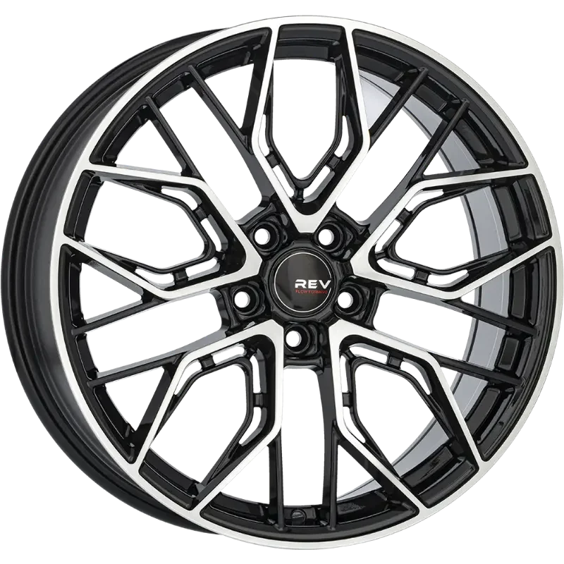 REVATIVO Qube FF Black Polished 8,00x18 5x112,00 ET45,00