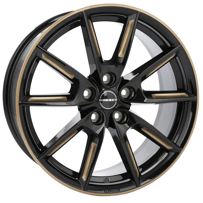 Borbet LX19 black gold spoke rim 8,00x19 5x112,00 ET40,00