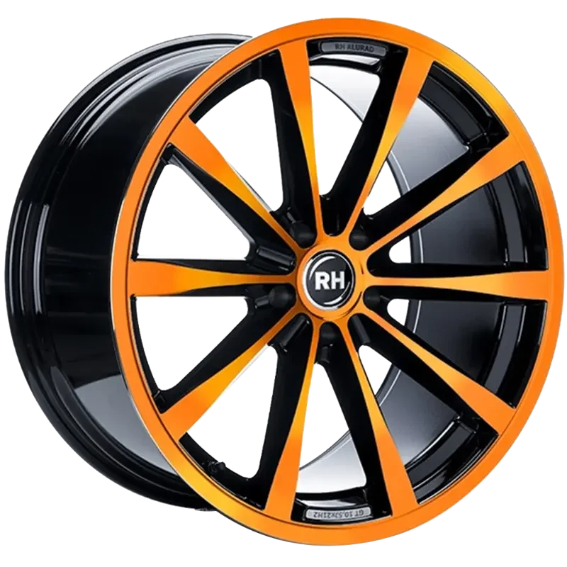 RH Alurad GT Rad Black Polished Orange 8,50x19 5x130,00 ET54,00