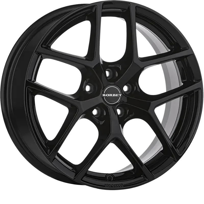 Borbet Y black glossy 7,00x17 5x100,00 ET45,00