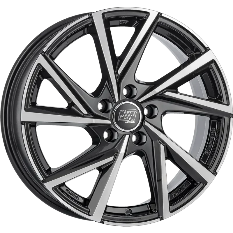 MSW 80-5 Gloss Black Polished 6,50x16 5x100,00 ET40,00
