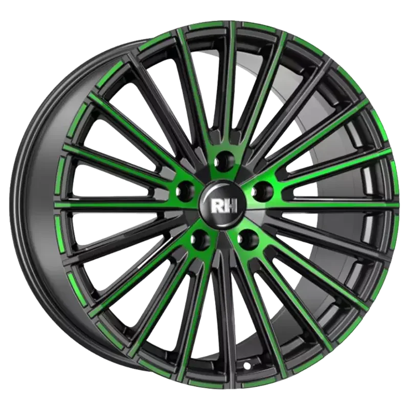 RH Alurad WM Flowforming Black Polished Green 9,00x20 5x112,00 ET26,00