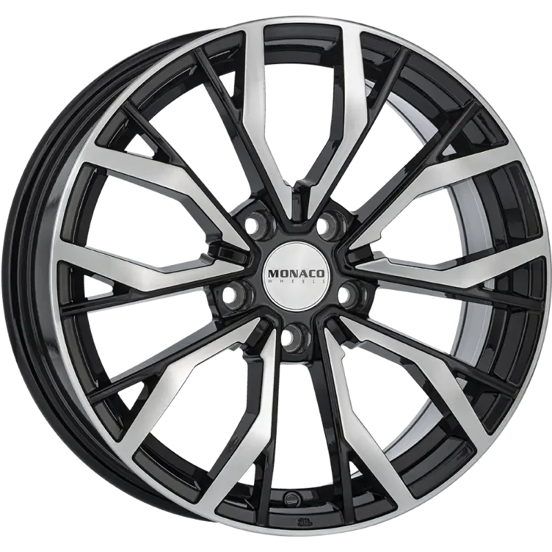 MONACO WHEELS Grand Prix 5 Black Polished 8,00x19 5x108,00 ET45,00