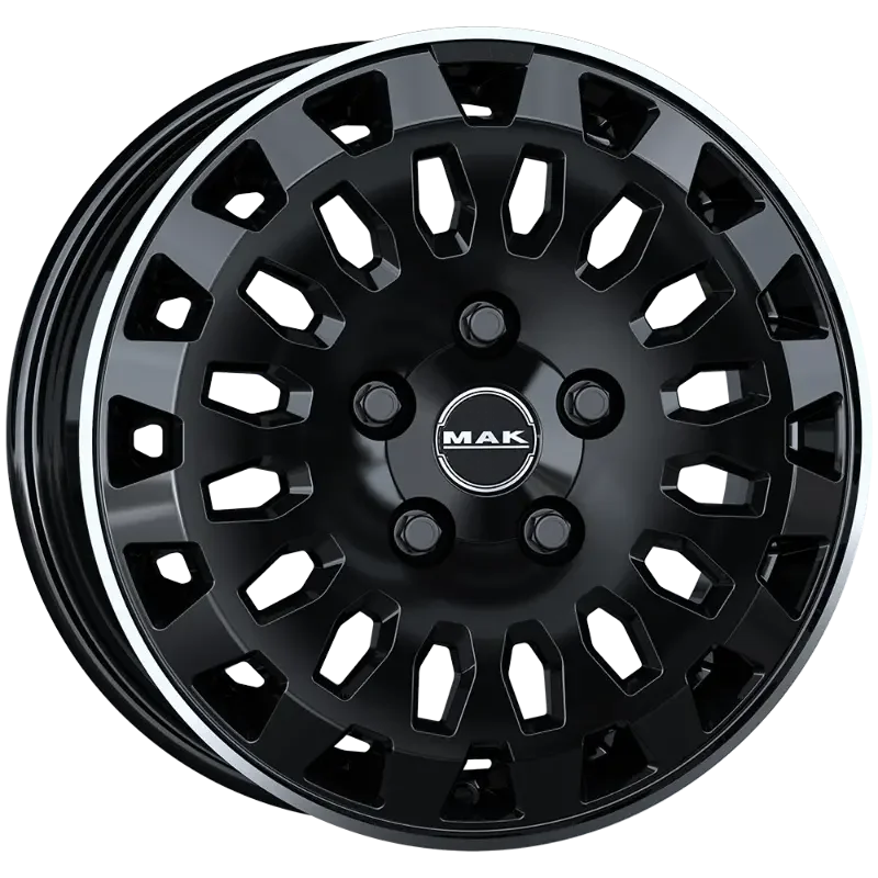 MAK Overland Black Mirror Lip 7,00x17 5x118,00 ET45,00